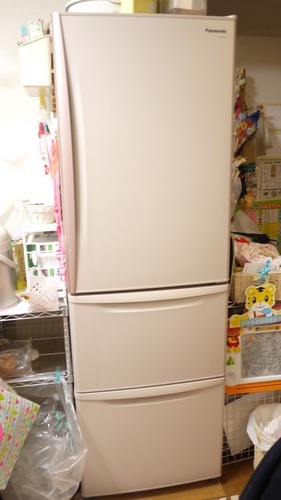 Panasonic 冷蔵庫 NR-C379M-P お洒落なシャイニーロゼ