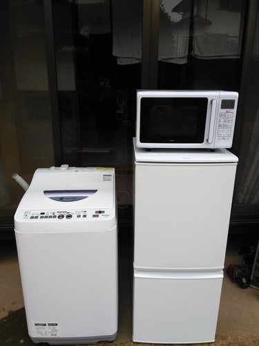 （配送設置可能）シャープ　2015年　単身　家電セット　冷蔵庫　洗濯機　オーブンレンジ　3点