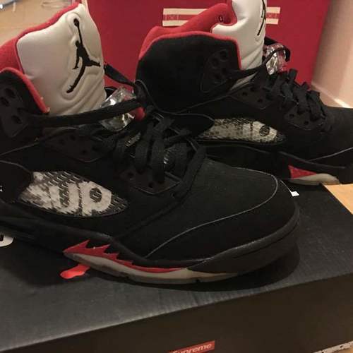 スニーカー Air Jordan 5 retro OG 27cm supreme