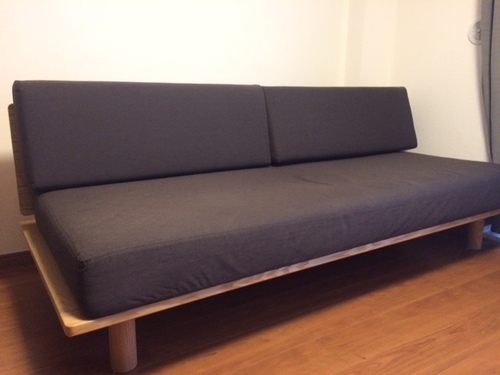 無印良品のソファーベッド Blue 横浜のベッド ソファーベッド の中古あげます 譲ります ジモティーで不用品の処分
