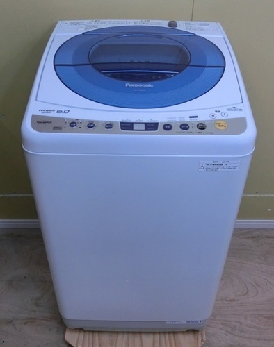 【販売終了いたしました。ありがとうございます。】Panasonic　6.0㎏　インバーター　エコウォッシュ　全自動洗濯機　NA-FS60H3　2011年製　中古品