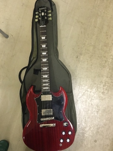 値下げ交渉可！エレキギター epiphone sg g-400 pro オールピックガード