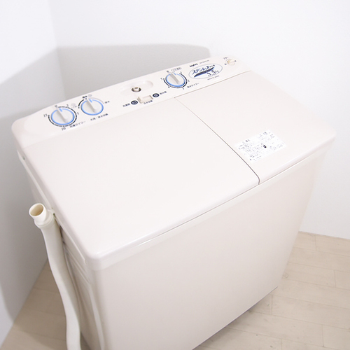 SANYO 4.5kg ２槽式洗濯機 ステンレス脱水槽 動作確認＆クリーニング済み [HA90]