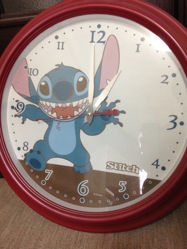 ディズニー スティッチ ハロウィン ダイカット 目覚まし時計 時計