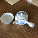 有田焼の茶器 と丸盆のセット