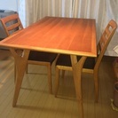 ダイニングテーブル&チェア2脚 ＢＯＳＣＯ 北欧 朝日木材加工