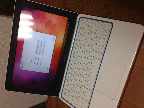 HP ChromeBook 11（White/Blue）クロームブック★Google公式スリーブ付★