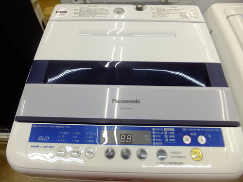 【引取限定 戸畑本店】 ﾊﾟﾅｿﾆｯｸ 洗濯機 NA-F60 PB5  6kg
