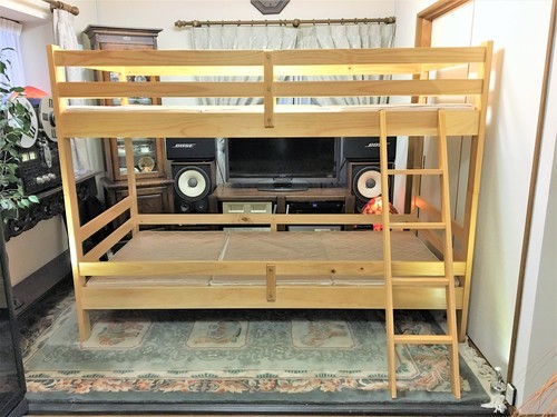 【引取り限定】　ニトリ　木製二段ベッド　マットレス付き♪　組立カンタン