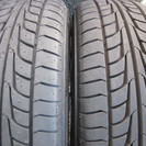 美品　軽自動車用　人気ブラックポリッシュ　　超バリ山タイヤ付４本タント　ムーヴ　ＮＢＯＸ　