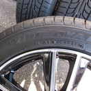 美品　軽自動車用　人気ブラックポリッシュ　　超バリ山タイヤ付４本タント　ムーヴ　ＮＢＯＸ　