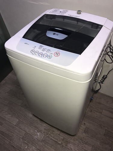 2008年製 LG 全自動電気洗濯機 WF-A48PW 4.8kg 分解清掃済み
