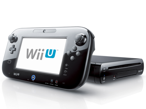 【中古】Wii U 黒 ソフト7本、周辺機器付き
