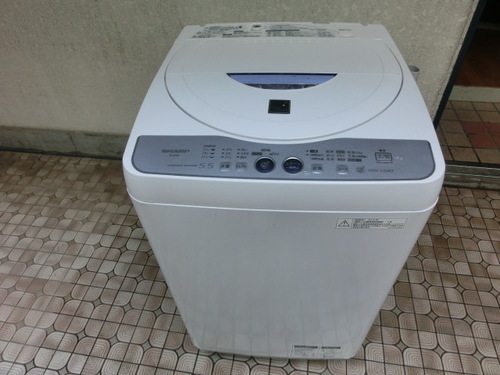 2012年製!! SHARP 5.5kg 全自動洗濯機　 ES-55E8　　ＣＯＭＰＡＣＴ　ＷＡＳＥＲ　５．５