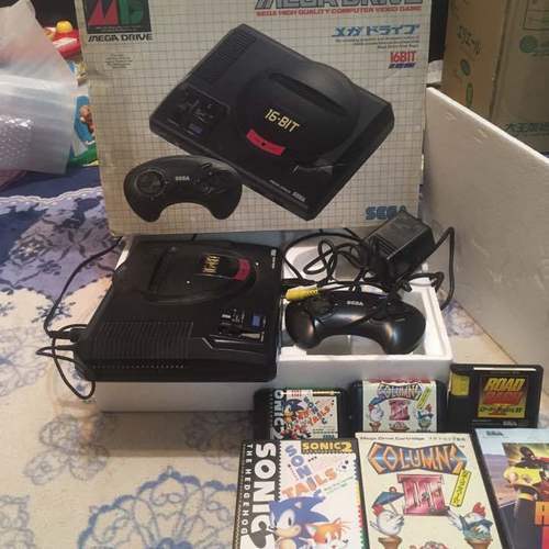 SEGA MEGA DRIVE 16BIT HAA-2510 箱付ソフト付