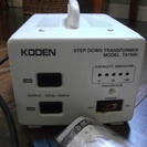 KODEN変圧器1500W　220・240v→100v　差し上げます