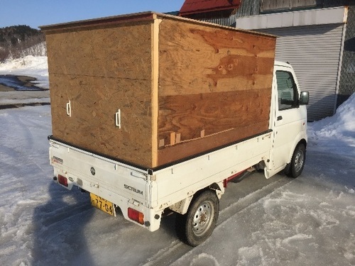 軽トラを箱車に 軽トラ用荷台コンテナ やーまんむー 石狩のキャリア ラックの中古あげます 譲ります ジモティーで不用品の処分
