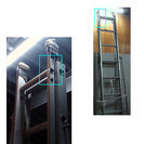 2連はしご　高所作業 梯子　フジステージ　FS-845　伸縮式の脚部　多少の斜面でも作業 2段ハシゴ 　伸縮形はしご　アルミ伸縮梯子　　