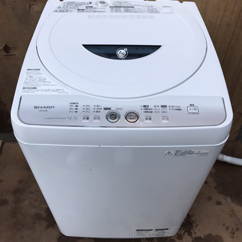 SHARP 4.5kg 簡易乾燥機能付き洗濯機 2009年製