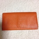 ロエベ  レザー 財布 二つ折り オレンジ