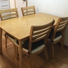 食卓テーブル&椅子4ケセット