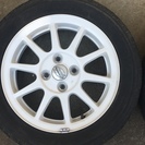 値下げしました、初代スイフトスポーツ（HT81S)の純正アルミホイール、タイヤ4本セット