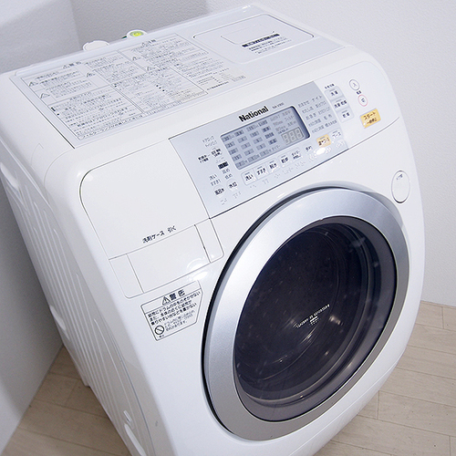 美品 ナショナル ななめドラム 9kg洗濯乾燥機 NA-V900 動作確認＆クリーニング済 [HA94]