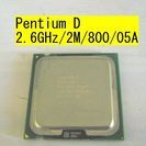 CPU Pentium D 2.6GHz　P5Qインテル　P45...