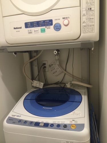 【値下げ】洗濯機+乾燥機【Panasonicセット】縦型洗濯機(6Kg)+乾燥機(4Kg)+直付ユニット台