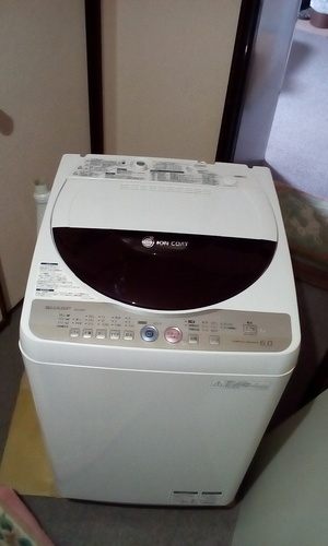 洗濯機　シャープ２０１０年製　６kg