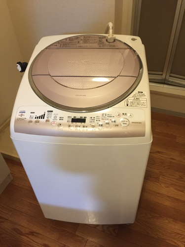 TOSHIBA　電気洗濯乾燥機AW-80VE（WP)08年製　8キロ　東芝