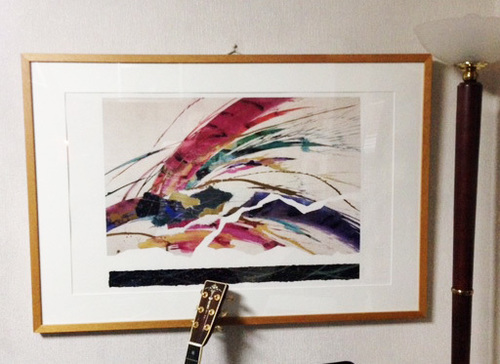 アート絵画でお部屋イメージ変え。