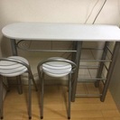 バータイプ テーブル+椅子セット