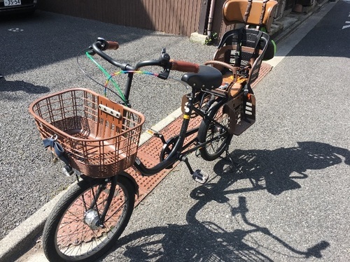 交渉中 自転車 子供 後ろ乗せ