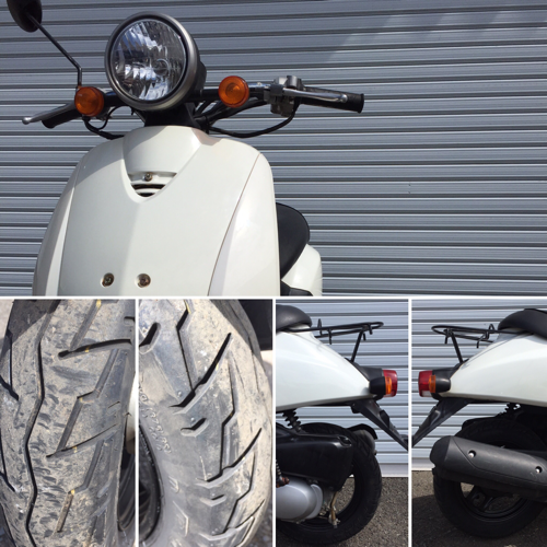 通学や通勤に！ 原付スクーター 50cc バイク 白 today 綺麗