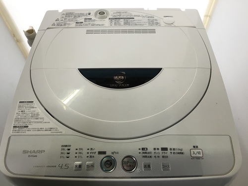 シャープ　4.5キロ　乾燥機能付き洗濯機　2010年製　お譲りします。