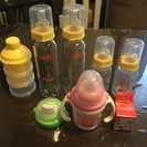 NUK スタンダード哺乳瓶 ガラス&プラスチック 4本＋マグ＋ミ...