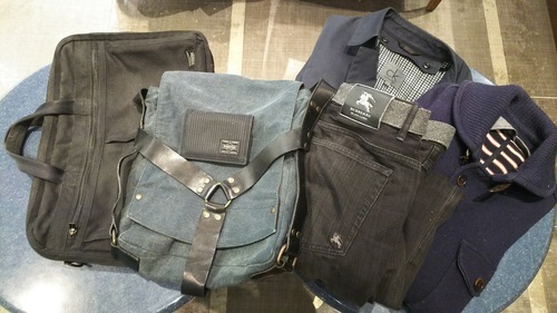 ビジネスセット(PORTERバッグ・名刺入れ・コート)※BURBERRY BLACK LABELジーンズおまけ付き