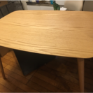 新品同様 割と高価なダイニングテーブル4人 木製天板 検索(モモ...