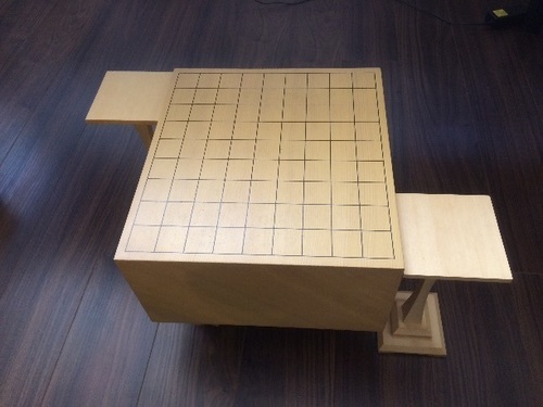 将棋盤 脚付き六寸盤 駒台セット