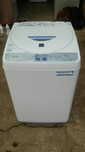 お買得❗（保証付き）シャープ全自動洗濯機5.5リットル