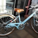 ジュニア用自転車（水色）女子用２２型