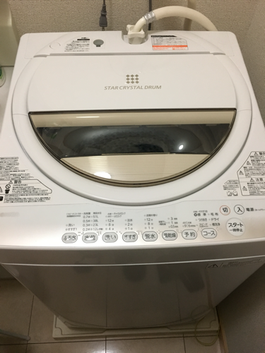 2014年11月モデル 東芝 洗濯機(6kg)