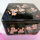 桜柄二段重箱
