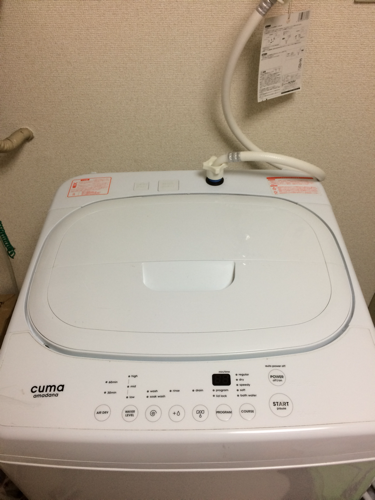 2014年製　cuma amadana（キューマアマダナ） 全自動洗濯機 （洗濯5.5kg） CM-WM55(値下げしました)