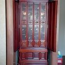 バブリー 20号 胴長 上置き仏壇 台付き しっとり 唐木 重厚 巾68センチ 仏具一式 