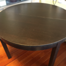 丸テーブル 木製直径115センチ
