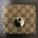 GUCCIキャンバス柄 財布