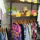 3連結、棚付き什器