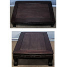 紫檀 座敷机　座卓テーブル と 大木の根元を利用した 火鉢 と  五徳　の 和風セット　※ 写真の鉄瓶 は取引完了しました。